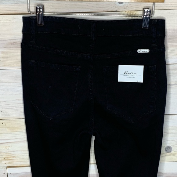 KanCan Black Skinny Jeans with Large Holes 7/27 - Picture 7 of 10